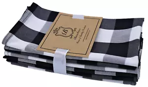 Große Baumwolltuchservietten 50 x 50 cm für Esstisch, Hotels, Veranstaltungen - 6er-Pack - Bild 1 von 5
