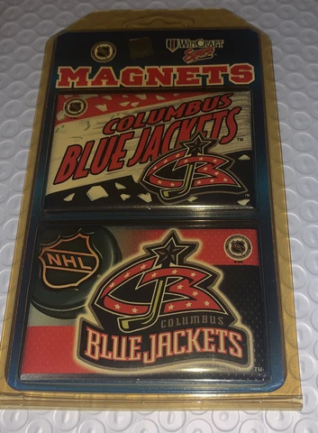 Wincraft Sports -Columbus blue jackets, Magnets/ Pack of Two (2) New/Sealed Cover