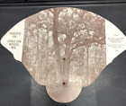 Vintage FAN Tri-Fold Cardboard Hand-Held ENCHANTED OAK STANLEY PARK WESTFIELD MA