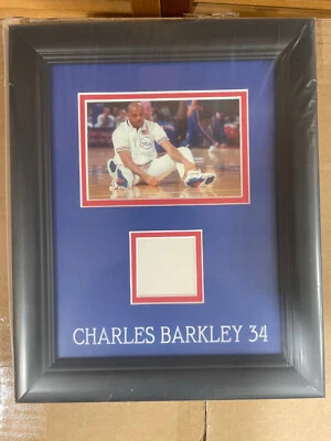 CALÇA WARM UP CHARLES BARKLEY EMOLDURADA AUTÊNTICA USADA 76ERS com COA e proveniência - Imagem 1 de 4