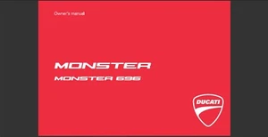 2010 Ducati Monster 696 Maintenance and Owners Manual - Bild 1 von 5