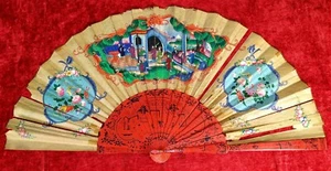 PERICÓN FAN TAUSEND GESICHTER. LACKIERTES HOLZ. BEMALTES PAPIER. KNOCHENGESICHTER. CHINA XIX - Bild 1 von 1
