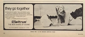 Weltron Portable 8-Track Stereo Durham NC Vacuum Base Vintage Print Ad 1972 - Picture 1 of 4