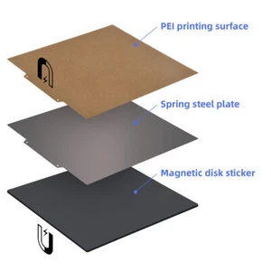 Abnehmbare Federstahl-magnetische Plattform 235*235mm für A10Pro A10M A10T - Bild 1 von 4