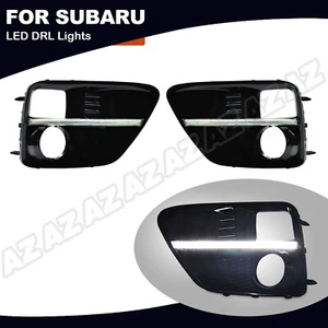 2pcs S4 LED Daytime Running Light Bar DRL Bezels Cover For Subaru WRX STi 15-17 - Bild 1 von 9