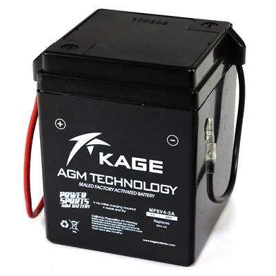 Batterie GEL KAGE 6N4-2A-4 6N4-2A-7 für Aprilia Honda XL Z Suzuki Yamaha RD TT - Bild 1 von 4