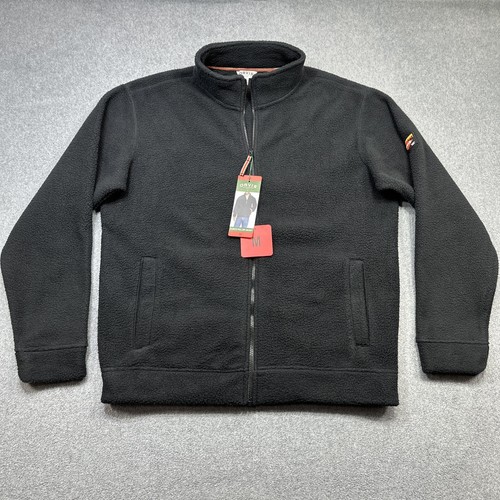 VETEMENTS Giacca Orvis Pile Full Zip Uomo Media Nera Tasche Outdoor Casual Strato