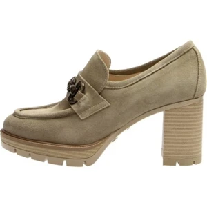 MOCASSINO con tacco Nero Giardini mod. I411434D in Camoscio Argilla Sconto -40% - Foto 1 di 4