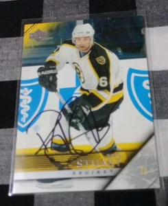 Brad Stuart Signed Upper deck Card Boston Bruins - Picture 1 of 1