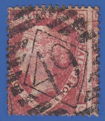 GB QV 1870 1.5d LAKE RED PLATE 3 DC SG52 GU MISPERF - Image 1 of 2