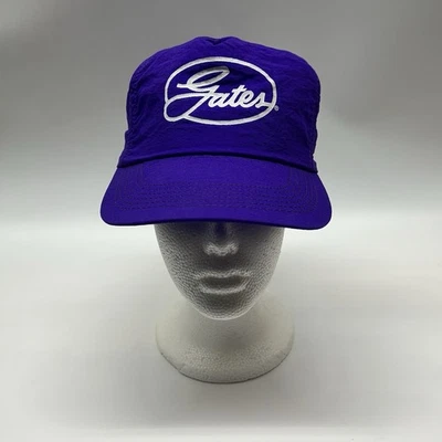 Vintage 90's Made In USA Gates Osterman Outfitters Snapback Solid Purple Hat Cap - Image 1 of 4