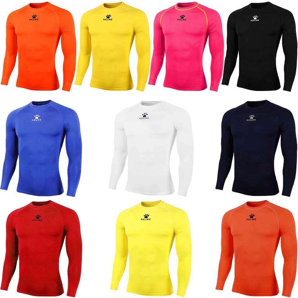 KELME Mens Thermical Long Sleeve Football Tech Fit Baselayer Compression Top - Image 1 of 1
