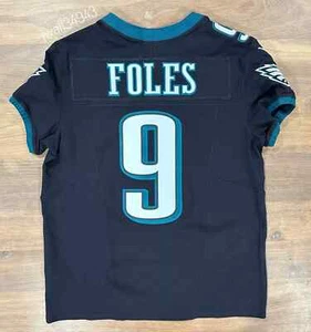 AUTHENTIC Nike Nick Foles #9 Philadelphia Eagles Men's Vapor ELITE Jersey Black - Picture 1 of 5