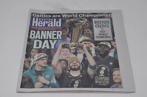Boston Celtics 2024 Campeones NBA Boston Herald Periódico 18/06/24 Nuevo - Imagen 1 de 2
