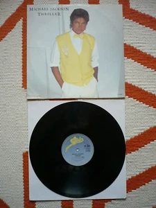 Michael Jackson Thriller 12" Vinyl 1983 Epic 1st Press A2/B1 Single EXC - Foto 1 di 9