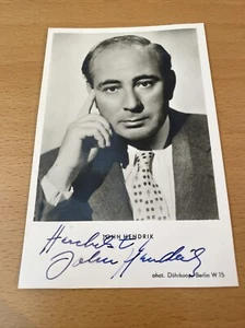 John HENDRIK, Tenor Opernsänger Autograph original Autogramm Signatur, - Bild 1 von 1
