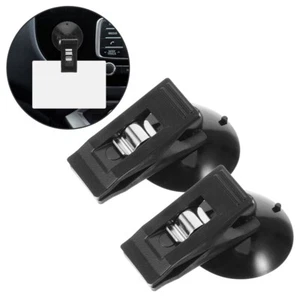 Car ID Folder Parking Ticket Holder for Windscreen Suction Clamp - Photo 1 sur 12
