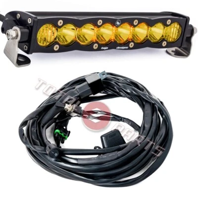 Baja Designs® S8™ 10 pulgadas conducción/combo ámbar barra de luz LED y arnés de cableado Foto 1 de 2
