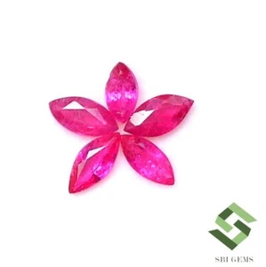 5x2.50 mm Natural Ruby Marquise Cut Lot 05 Pieces 0.76 CTS Loose Gemstones - Picture 1 of 6
