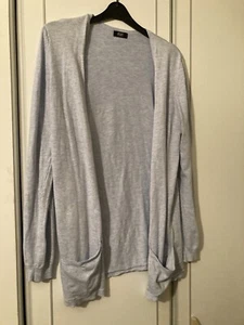 F&F Tesco Longline Cardigan Baby Blue Size 14 Soft Comfy Cosy Winter - Picture 1 of 10