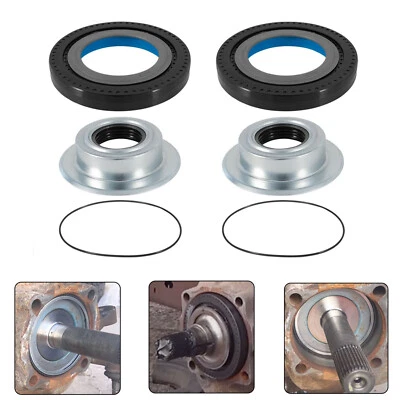 Kit de sellos antipolvo y sello de nudillo de vacío de eje delantero/junta tórica de cubo para Ford F450 F350 Foto 1 de 4