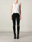 J Brand Distressed Skinny Leg Black Dest Jeans Size 27