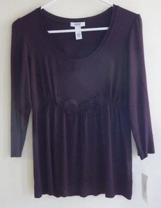 Alfani Intimates Damen Nachtwäsche Shirt Größe L Large Neu mit Etikett schokobraun - Bild 1 von 6