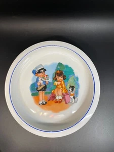 Adorable Antique Kellogg's Kids Child's Dish | 7-5/8" Across - Picture 1 of 7