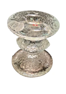Finnish crystal candlestick - 3 1/2 “ - Picture 1 of 13