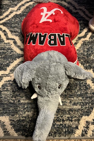 Alabama Crimson Tide Pillow Pet - Big Al Elephant Plush - Fabrique Innovations Cover