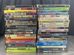 Lots of 40 Used DVDs Assorted Genre Movies TV Shows 40-Bulk DVD Lot - Foto 1 di 3