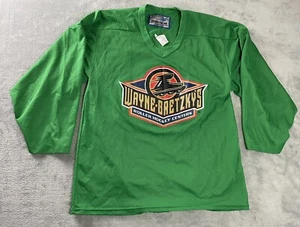 Bauer Authentique Hockey Jersey Men's M Green Long Sleeve Gretzky Roller Hockey - Picture 1 of 16