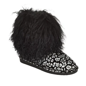 Bearpaw Damenstiefel Boo Wildleder und lockiges Lamm Tiermotiv US-Damengröße 10 - Bild 1 von 1
