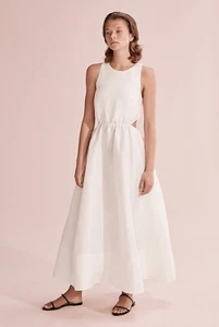Country Road Antique White Cut Out Halter Dress 8 NWOT - Picture 1 of 8