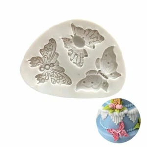 Silicone Butterfly Chocolate Fondant Cake Cookie Sugarcraft DIY Clay Resin Mould - Picture 1 of 2