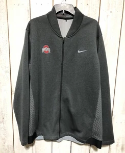 CHAQUETA GRIS CREMALLERA COMPLETA NIKE COLECCIÓN TIGER WOODS OHIO STATE BUCKEYES TALLA XXL - Imagen 1 de 7