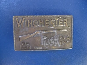 Hebilla de cinturón vintage Lewis Hebillas Winchester (falta hebilla) - Imagen 1 de 2