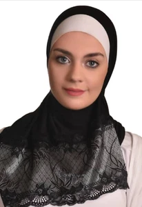 Al Amira Egyptian Cotton Hijab Amira Islamic Head Scarf - Picture 1 of 2