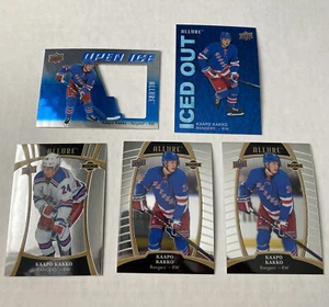 Lote de tarjetas de novato Allure Kaapo Kakko Rangers 2019-2020 SP con 2 bases e inserciones - Imagen 1 de 1
