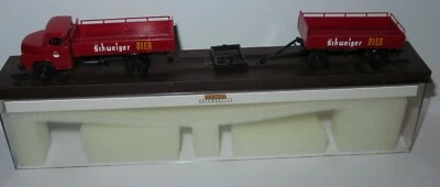 Rare Brekina HO 1/87 Truck Man 635 Schweiger Bier Beer #45023 In Box - Image 1 of 4