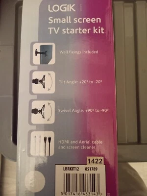 Logik Small Screen TV Starter Kit bracket unused - Image 1 of 4