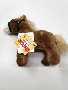 uni toy, reitpferd, plüsch, wiehert und mit galoppsound, mit etiketten - Bild 1 von 4