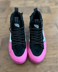 VANS SK8 Hi MTE-2 Hiking Boots Women's Pink Black Suede Duck Shoes Sz 8 New - Picture 1 of 9