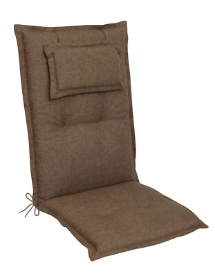 GARDISSIMO Hochlehner Auflage Einlage mit Kopfkissen 2090 Polster Gartenstuhl Kissen 8 cm