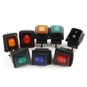 KCD4 WATERPROOF 2/3 Position Rectangular Rocker Switch 4/6 Pin 250V 16A ON OFF - Picture 1 of 5