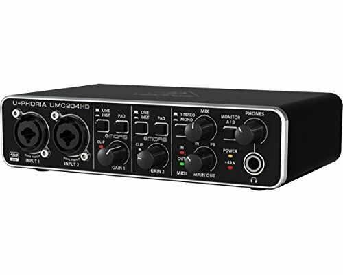 BEHRINGER UMC204HD INTERFACCIA AUDIO 2X4 SCHEDA AUDIO MIDI USB 2 IN 4 OUT 24 BIT - Immagine 1 di 1