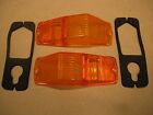 MG Front FLASHER / MARKER LAMP LENS & Gaskets for MGB Triumph new