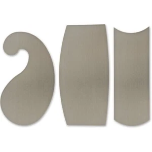 Veritas 3 Piece Super-Hard Curved Cabinet Scraper Set - 0.4MM(0.015") 510434 - Picture 1 of 3