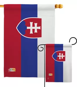 Slowakei Nationalität Höhe Tatra Rose Steinadler Garten Haus Hof Flagge - Bild 1 von 13