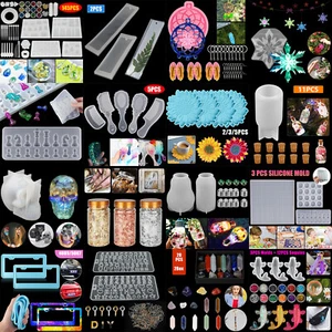Silicone Resin Casting Mold DIY Keychain Jewelry Pendant Making Tool Epoxy Craft - Picture 1 of 51